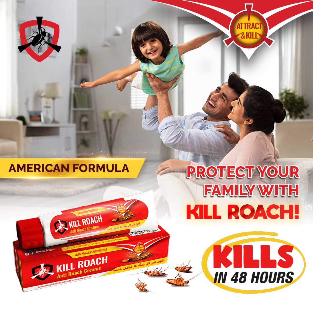 Kill Roach customer review from Karachi - cockroach free kitchen